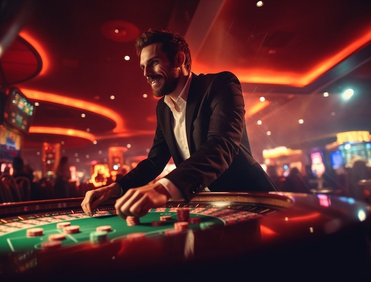 Ilustrasi permainan sports dan casino yang aman dan bertanggung jawab di platform togel900